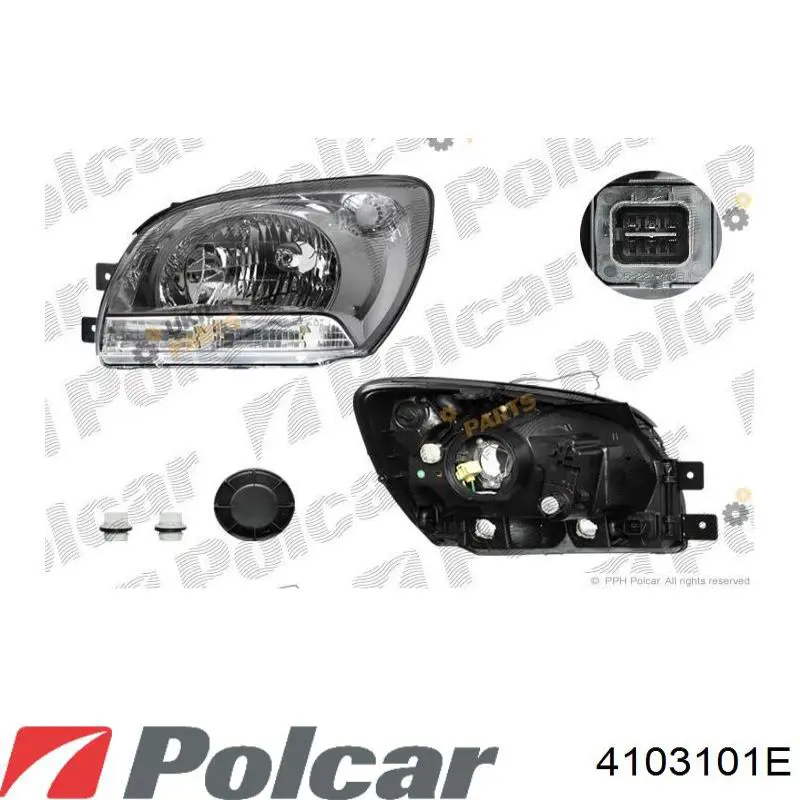 Фара права 4103101E Polcar