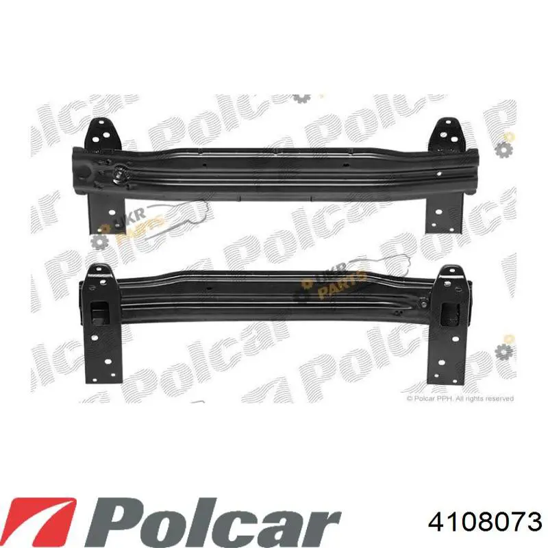 4108073 Polcar Балка бампера переднього