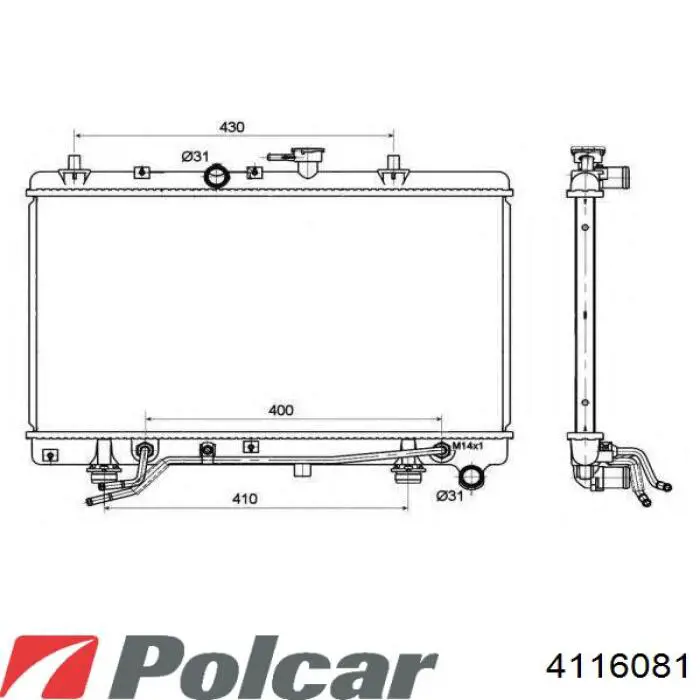 Радіатор 25310FD000 HCC