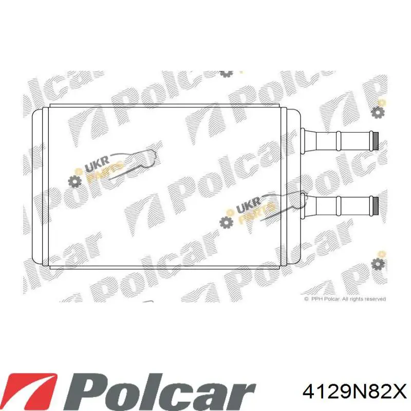 4129N82X Polcar Радіатор опалювача салону