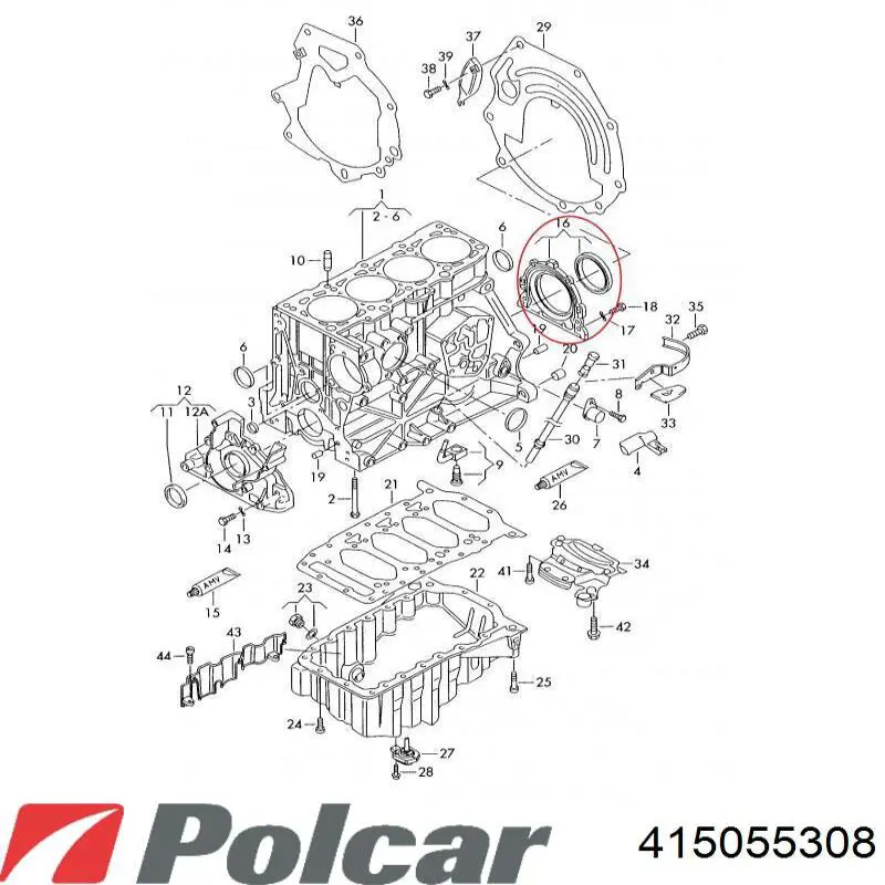415055308 Polcar маховик двигуна