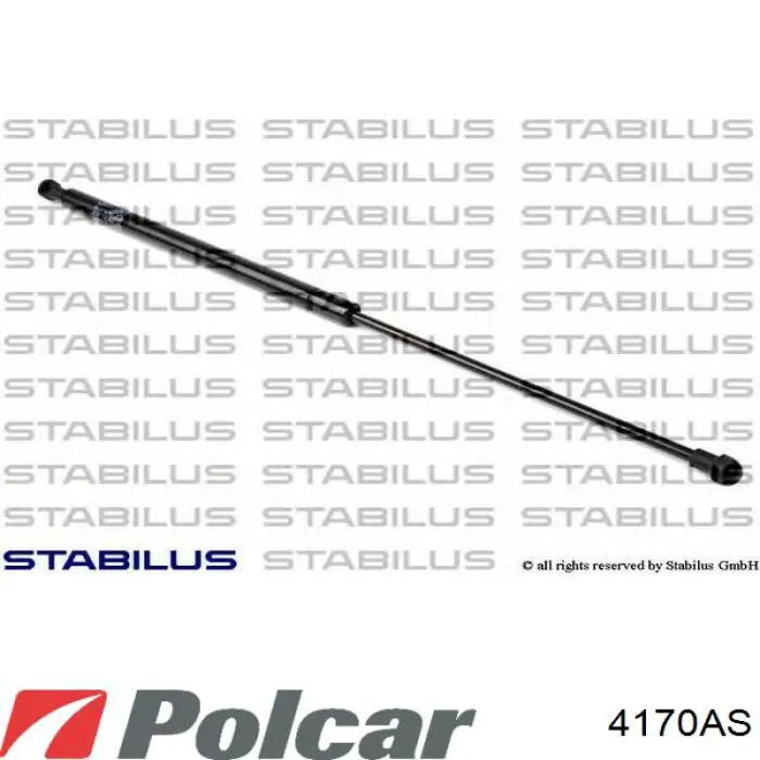 Амортизатор капота газовий Polcar 4170AS ціна, від 6.33 USD