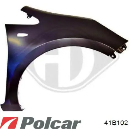 Крило переднє праве Polcar 41B102 ціна, від 101.55 USD