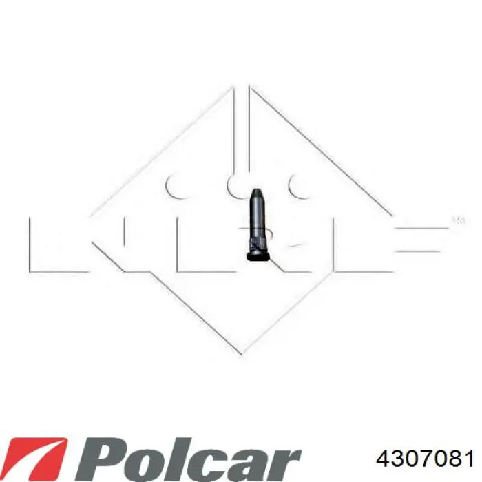 Радіатор основний Polcar 4307081 ціна, від 97.43 USD