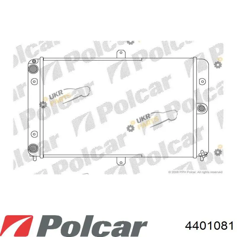 4401081 Polcar Радіатор охолодження двигуна