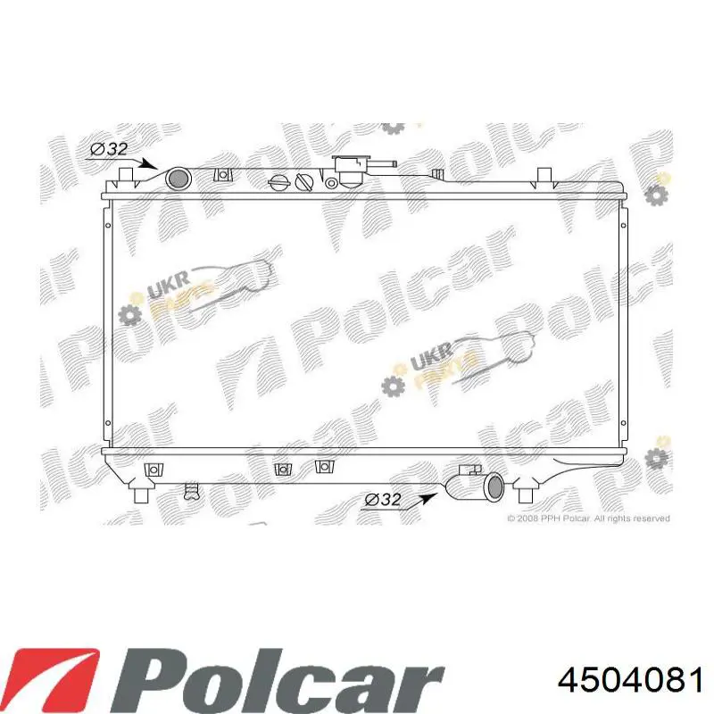 Радіатор 4504081 Polcar