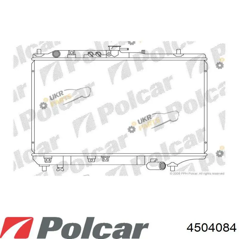 4504084 Polcar Радіатор охолодження двигуна