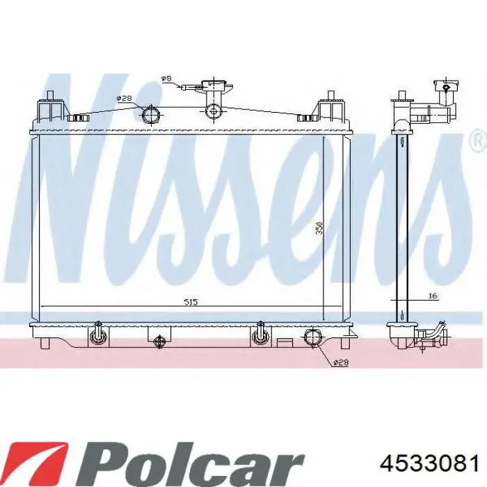 Радіатор основний Koyorad PL062099 ціна, від 106.43 USD