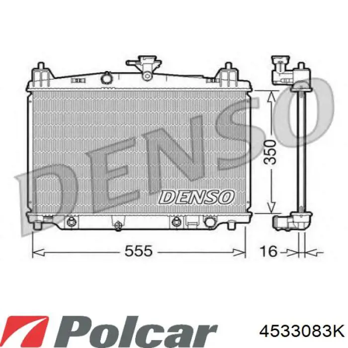 Радіатор 4533083K Polcar