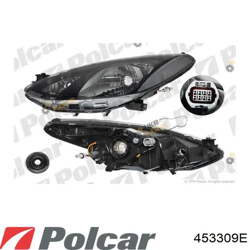 453309E Polcar Фара дальнього світла в зборі