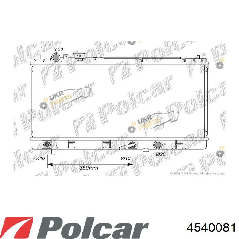 4540081 Polcar Радіатор охолодження двигуна