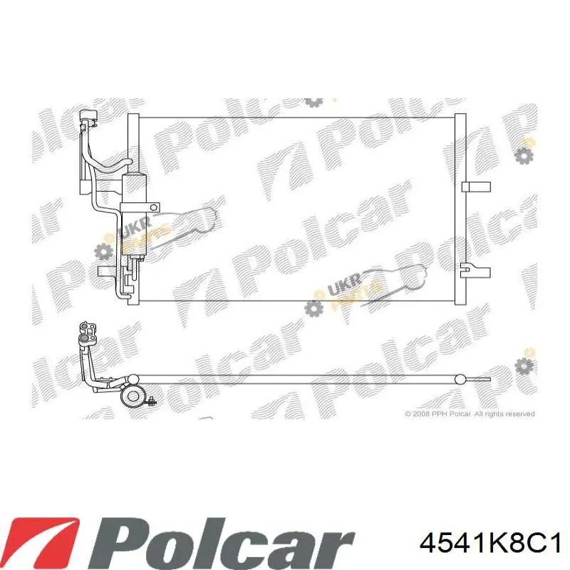 4541K8C1 Polcar радіатор кондиціонера