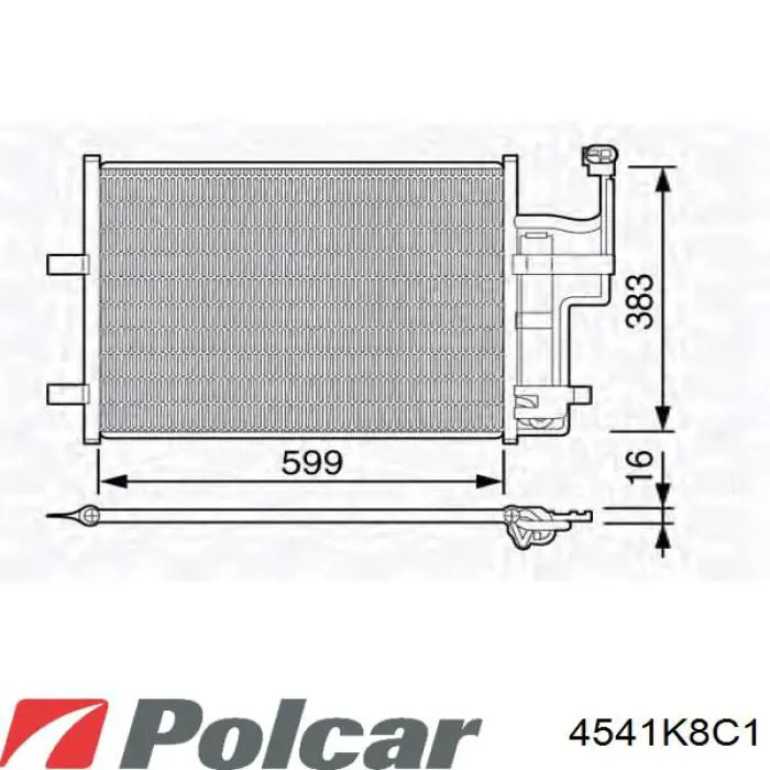 Радіатор кондиціонера BP4K61480D Mazda