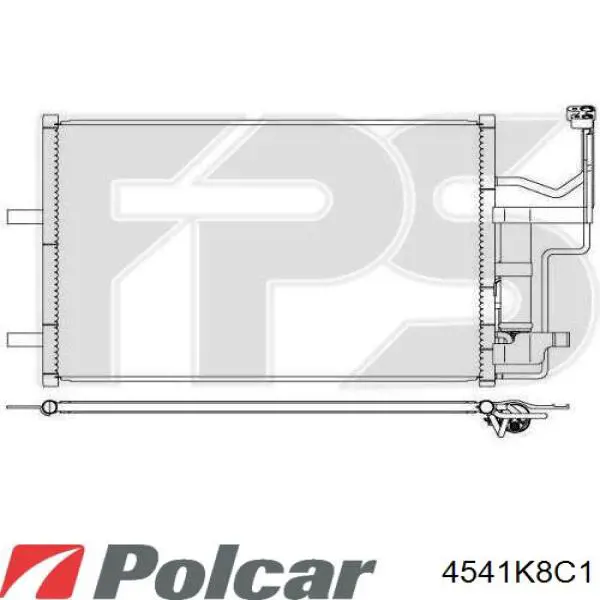 Радіатор кондиціонера BP4K61480D Mazda