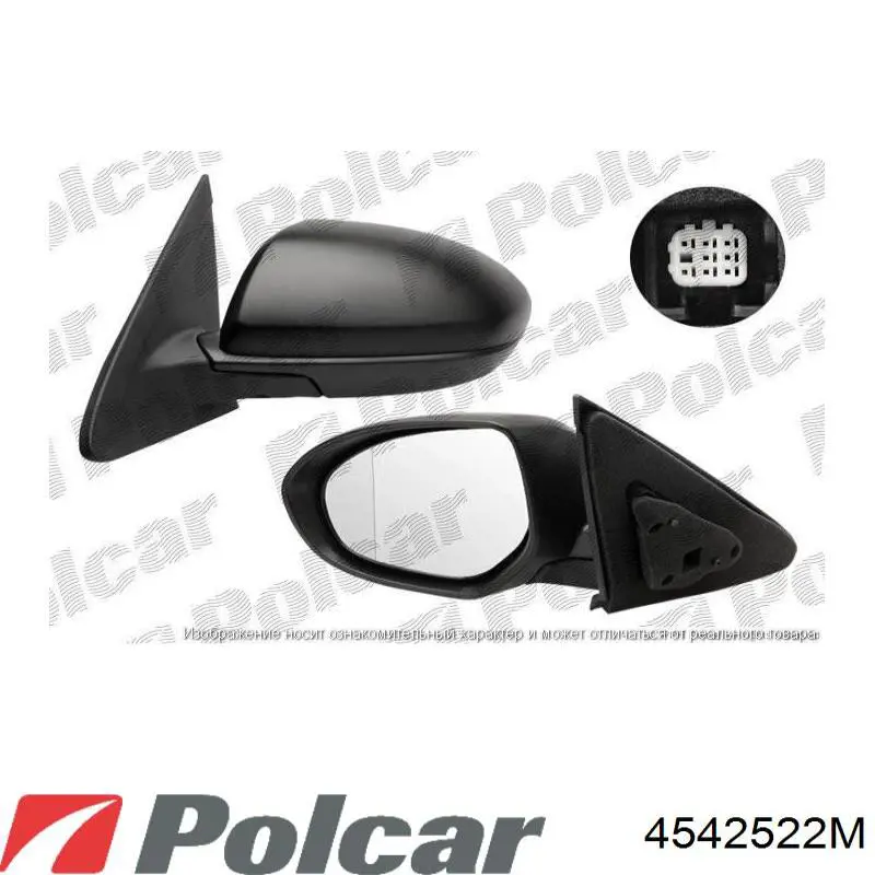 4542522M Polcar Праве дзеркало заднього виду