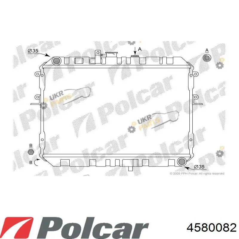Радіатор 4580082 Polcar