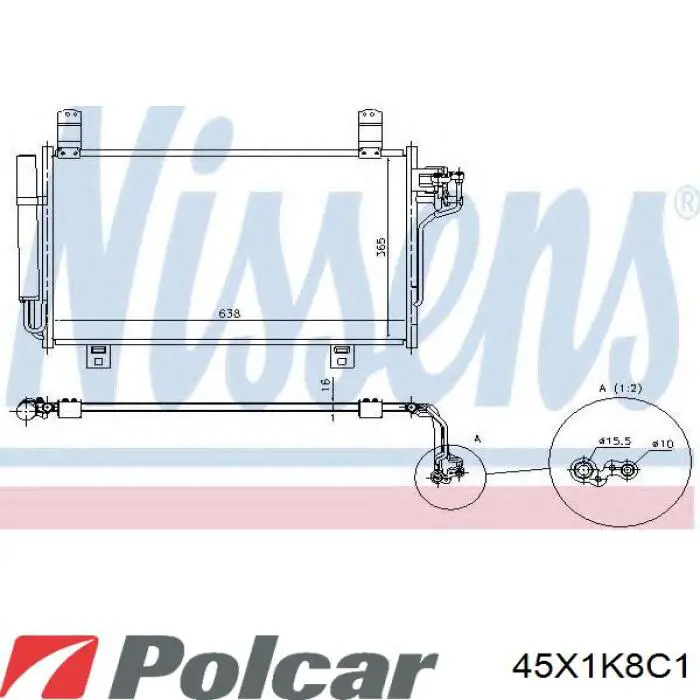 Конденсатор кондиціонера Polcar 45X1K8C1 ціна, від 66.07 USD