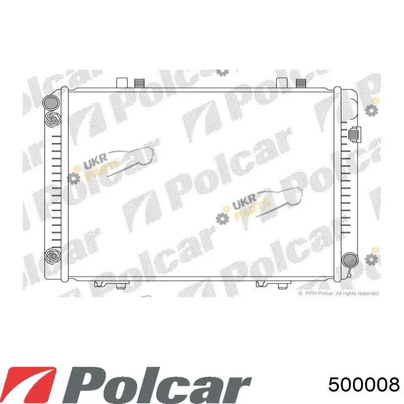Радіатор 500008 Polcar