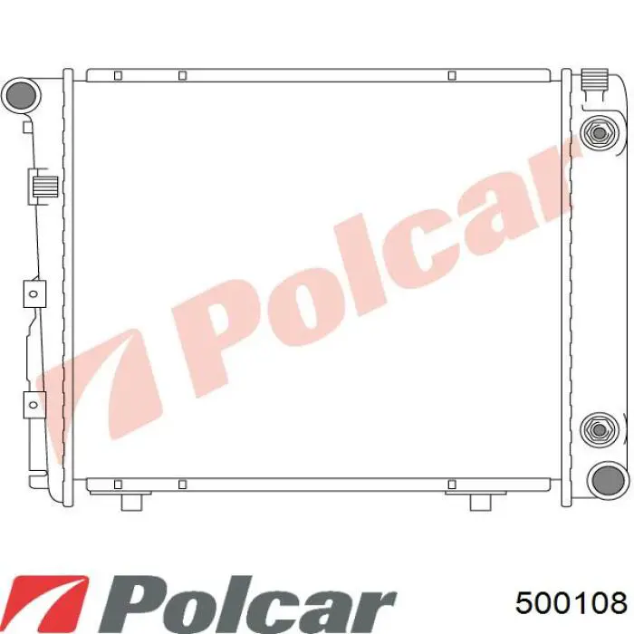 Купити 500108 Polcar Радіатор двигуна