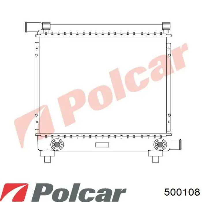 Радіатор основний Polcar 500108 ціна, від 96.98 USD