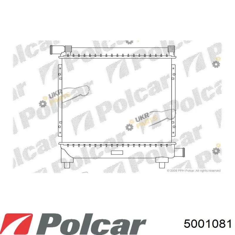 5001081 Polcar радіатор охолодження двигуна