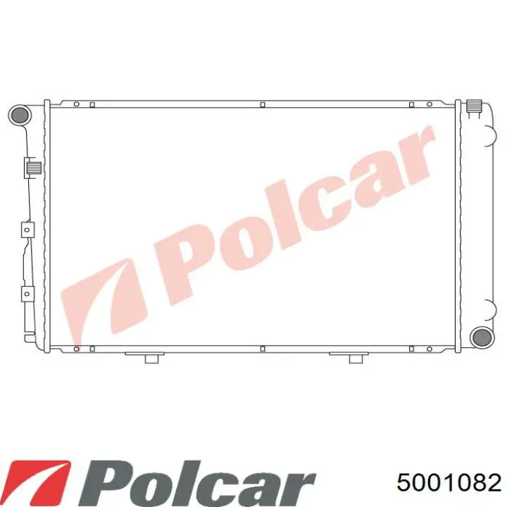 Купити 5001082 Polcar Радіатор двигуна