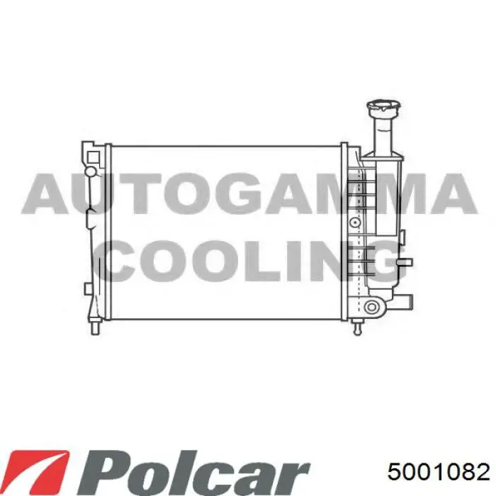 Радіатор 5001082 Polcar