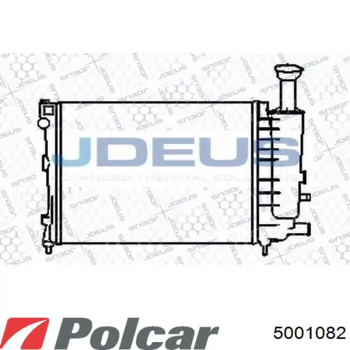 5001082 Polcar Радіатор охолодження двигуна