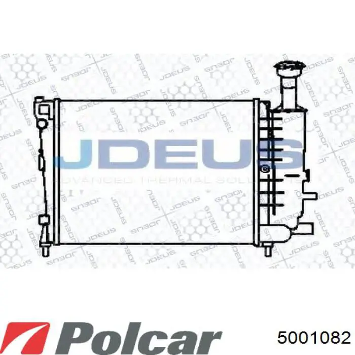 Радіатор основний Polcar 5001082 ціна, від 73.65 USD