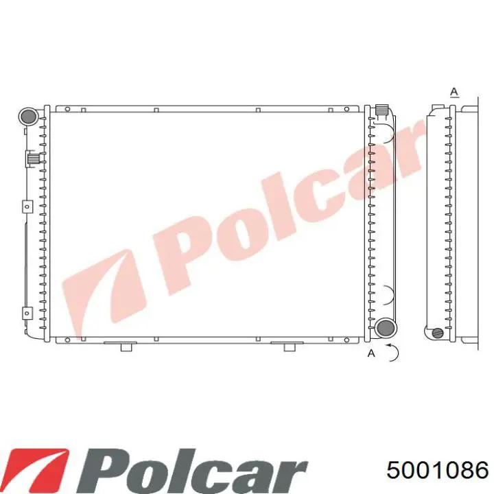 5001086 Polcar радіатор охолодження двигуна