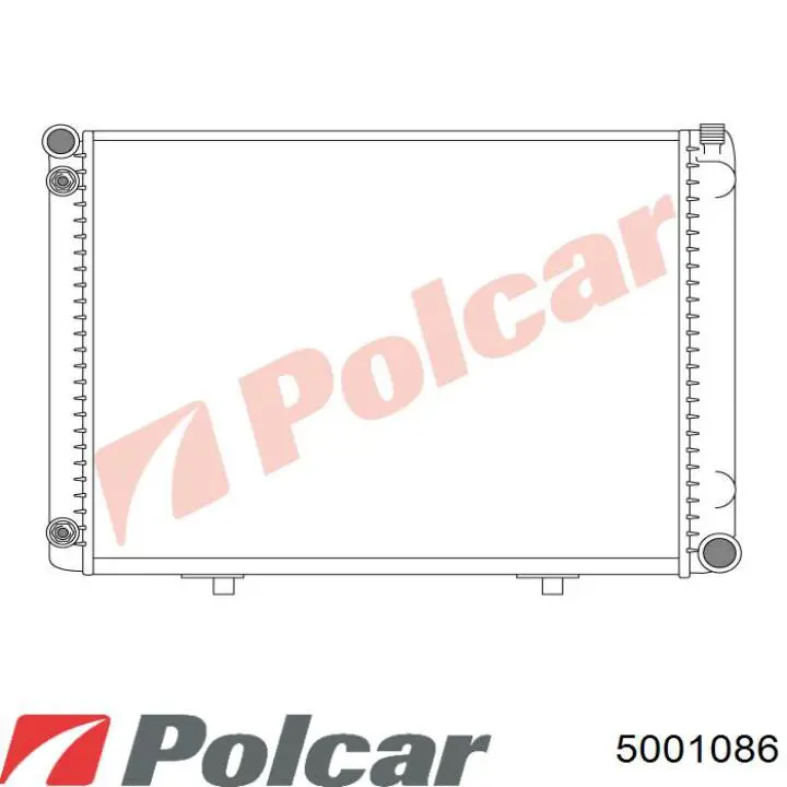 5001086 Polcar Радіатор охолодження двигуна