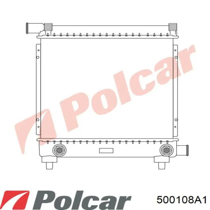 500108A1 Polcar Радіатор охолодження двигуна