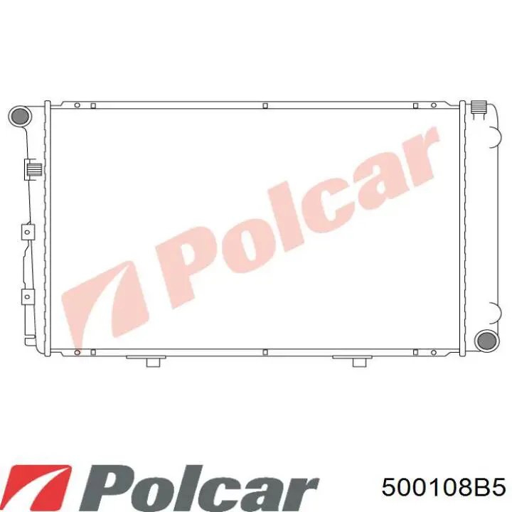 Купити 500108B5 Polcar Радіатор двигуна