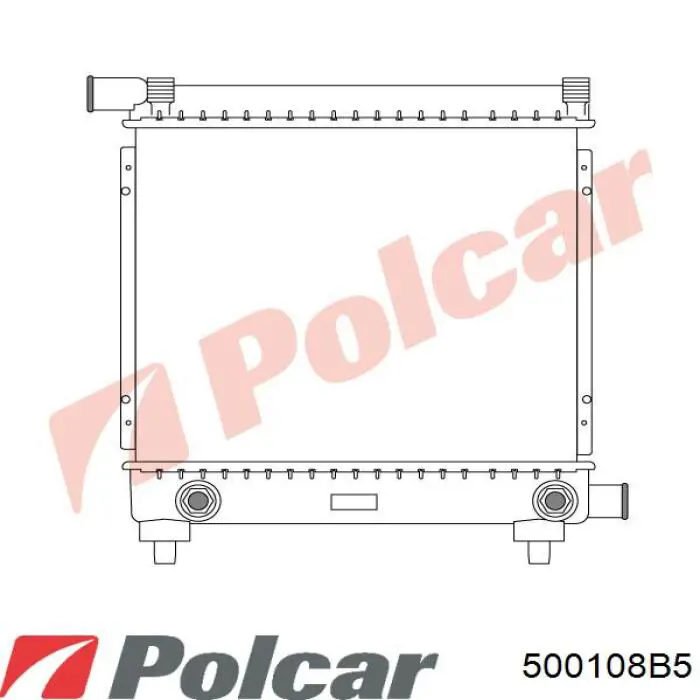 500108B5 Polcar Радіатор охолодження двигуна