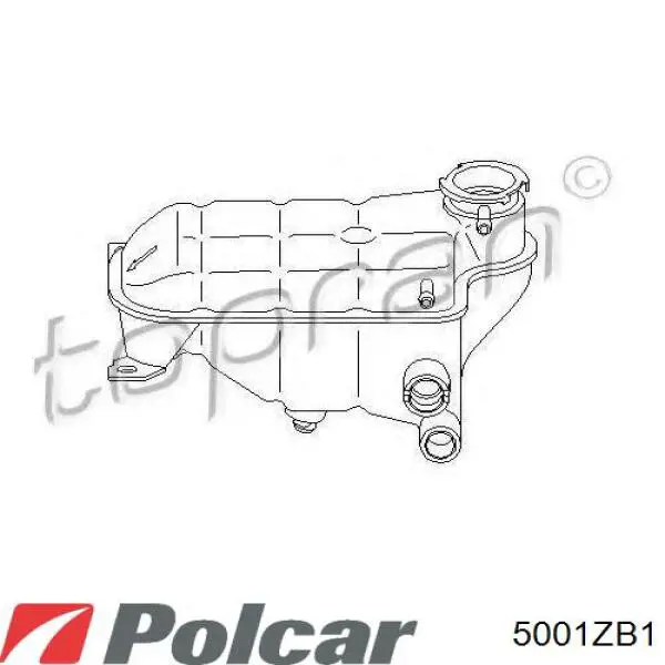 Бачок системи охолодження 5001ZB1 Polcar
