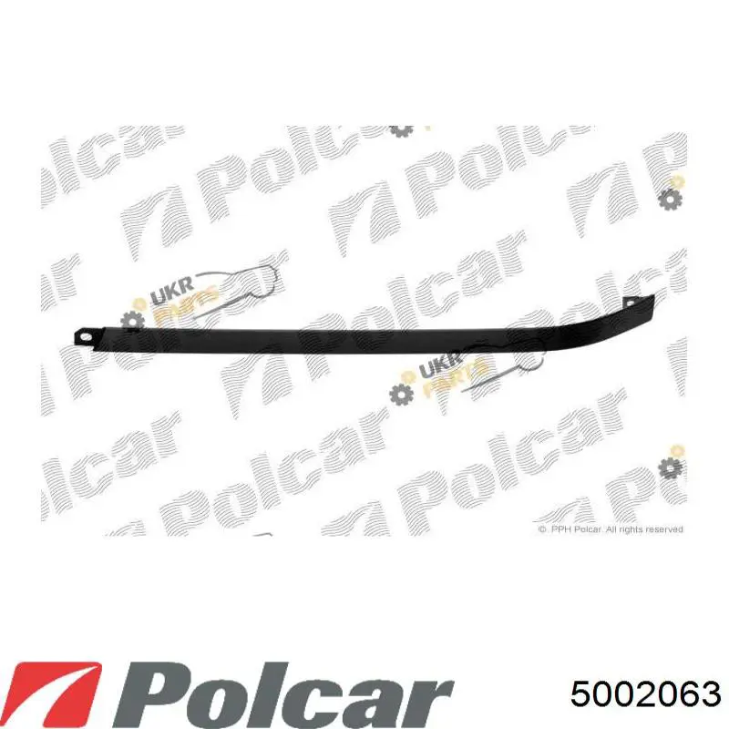 5002063 Polcar вія (накладка лівої фари)