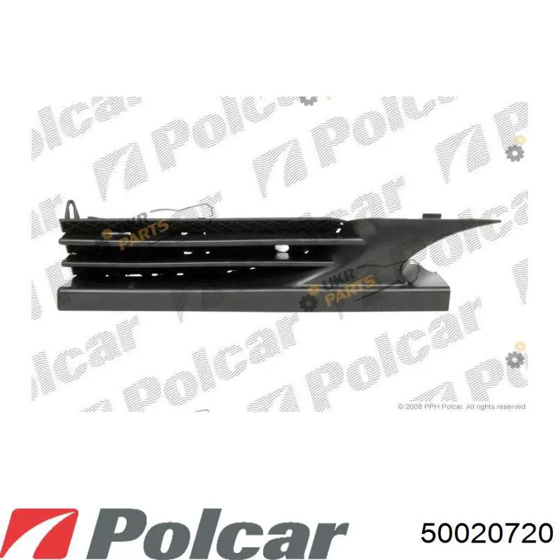 Решітка переднього бампера, права 50020720 Polcar