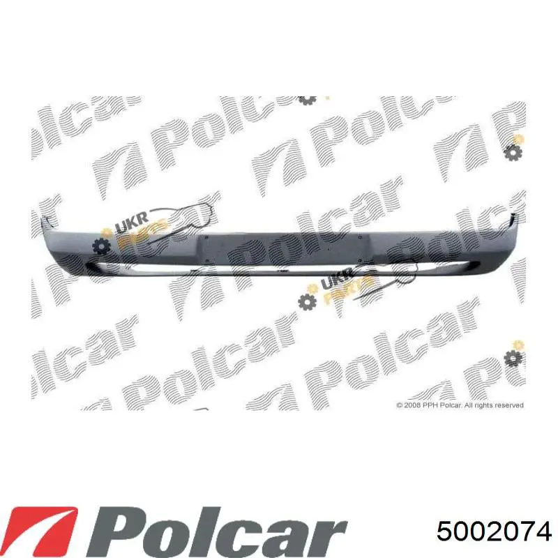 Накладка бампера переднього 5002074 Polcar
