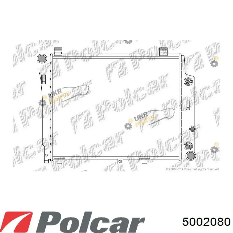 5002080 Polcar Радіатор охолодження двигуна