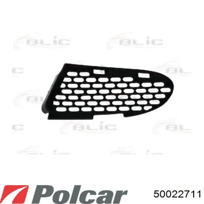 Решітка переднього бампера, ліва 50022711 Polcar