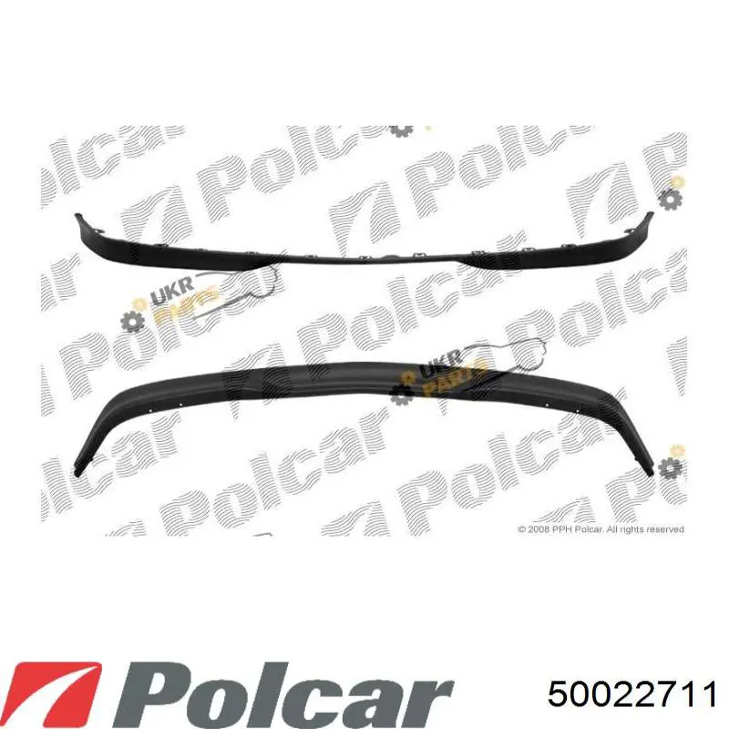 50022711 Polcar Решітка переднього бампера, ліва