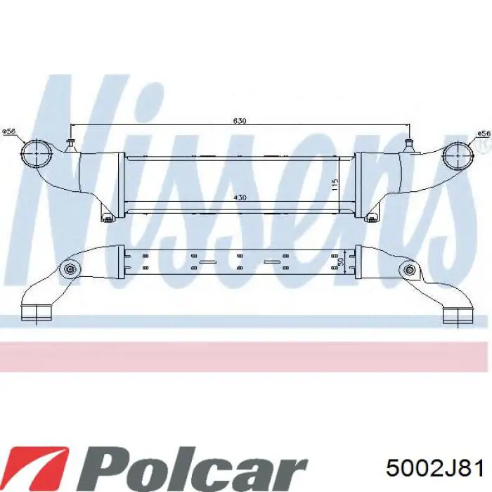 Інтеркулер 5002J81 Polcar