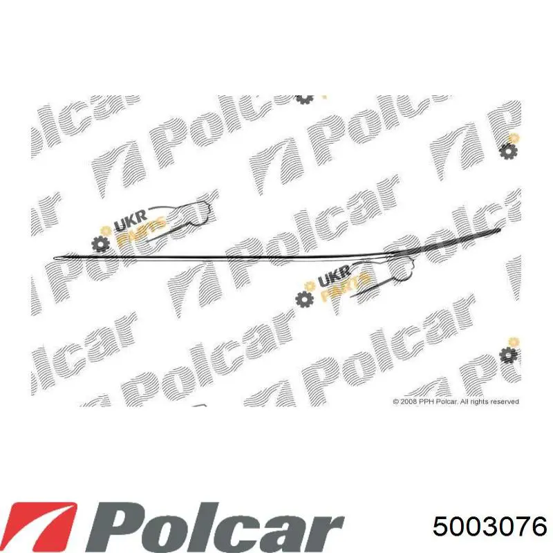 Купити 5003076 Polcar Молдинг переднього бампера, правий