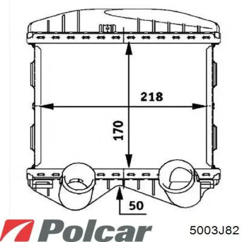 Інтеркулер 5003J82 Polcar
