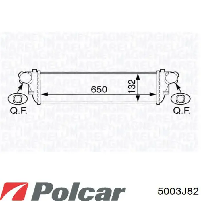 Система охолодження наддувочного повітря Polcar 5003J82 ціна, від 76.03 USD