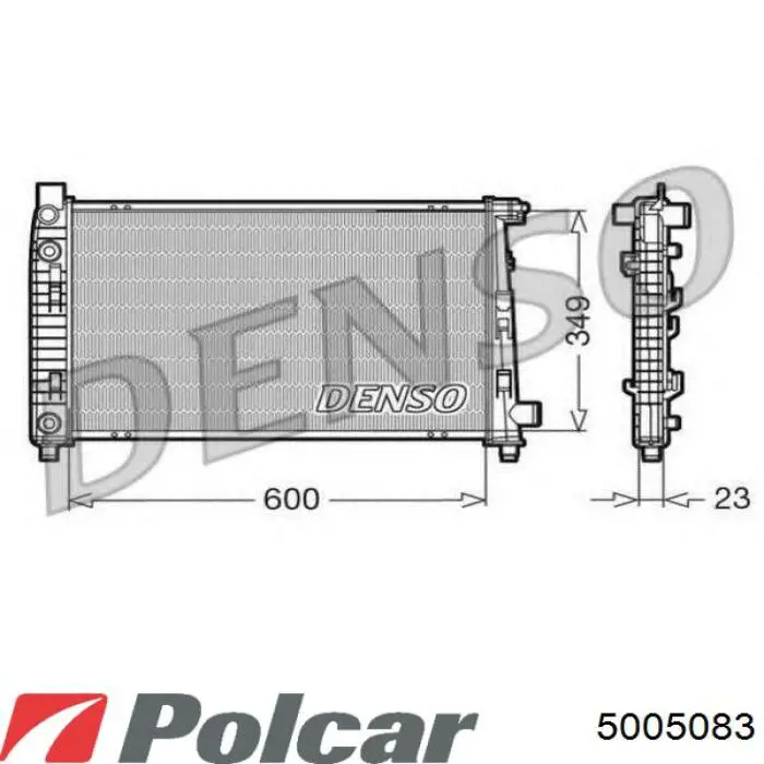 Радіатор 5005083 Polcar
