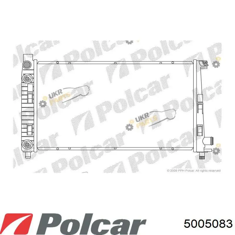 5005083 Polcar радіатор охолодження двигуна