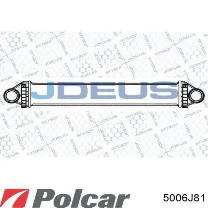 5006J81 Polcar радіатор интеркуллера