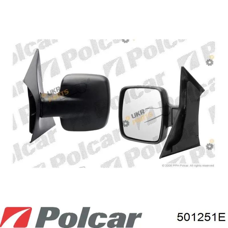 Ліве бокове дзеркало 501251E Polcar