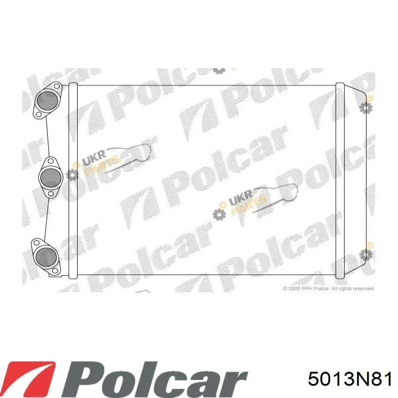 Радіатор пічки (обігрівача) 5013N81 Polcar